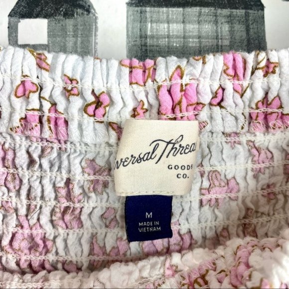 Universal Thread Floral Smocked Babydoll Cottage Core Dress - Picture 2 of 2